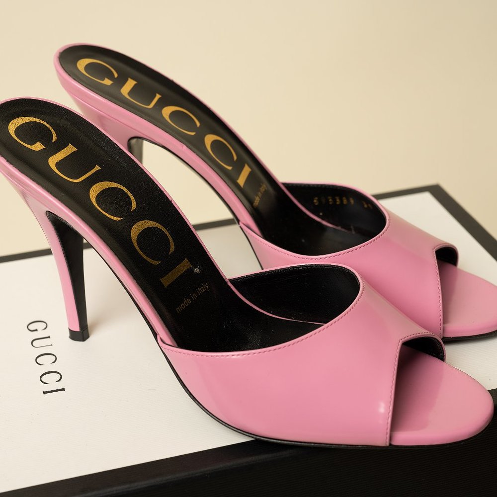 Gucci Pink Mules Pumps Sandals